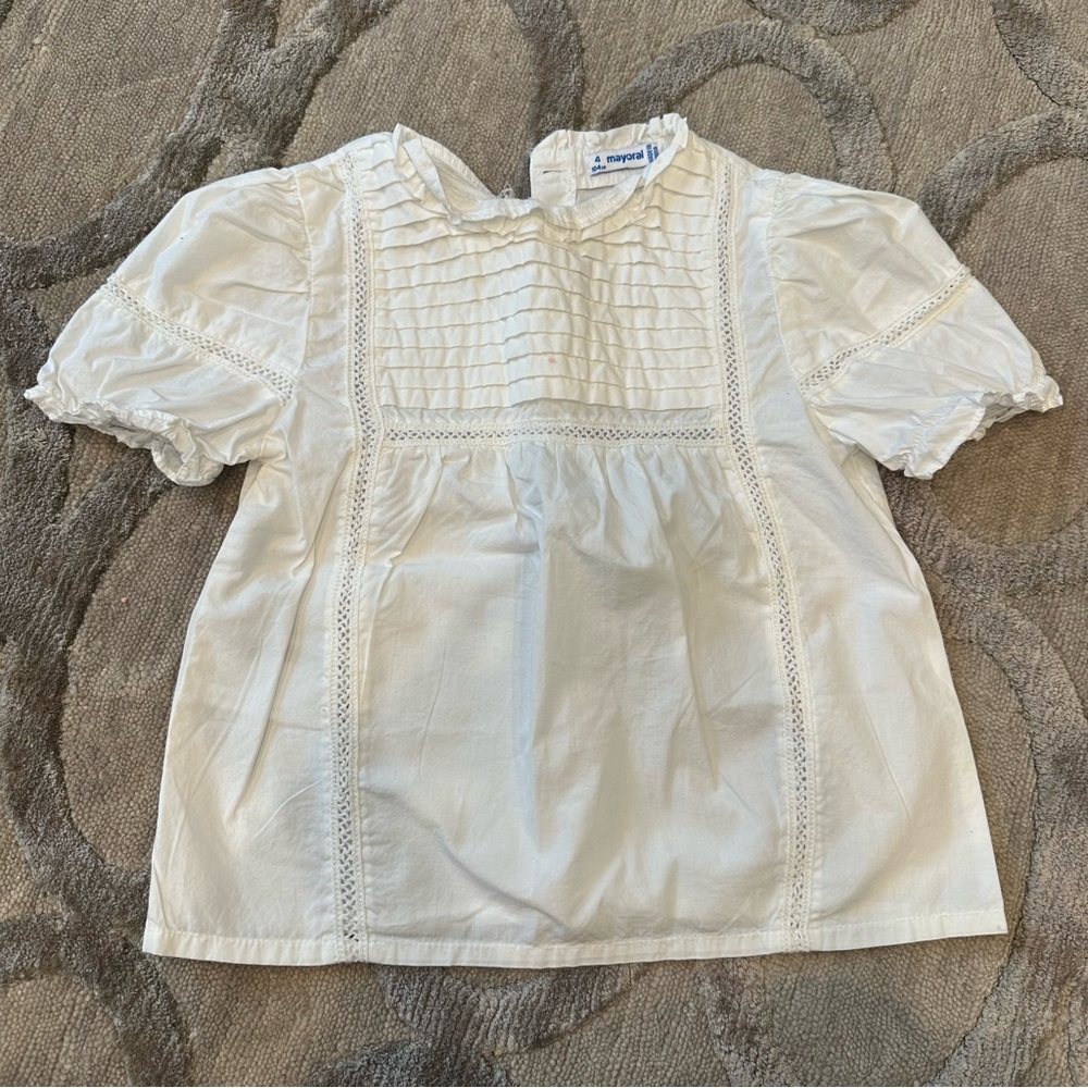Mayoral Girls Poplin Loose Blouse